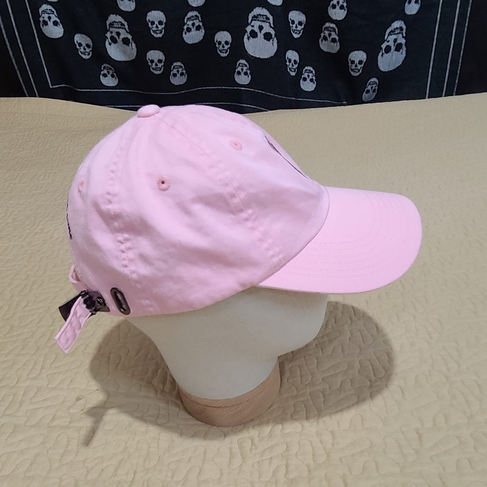 Port Authority Cancer Pink Ribbon strapback hat - Picture 4 of 8